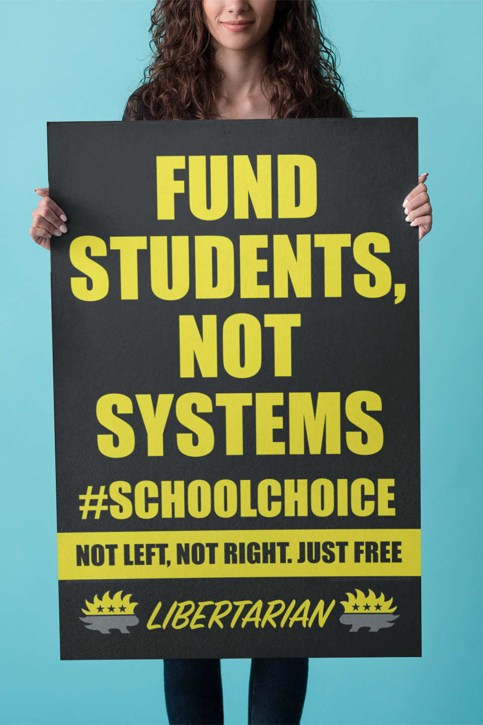 Fund Students not Systems - Profits for Protests Adult Sign (24" x 36")