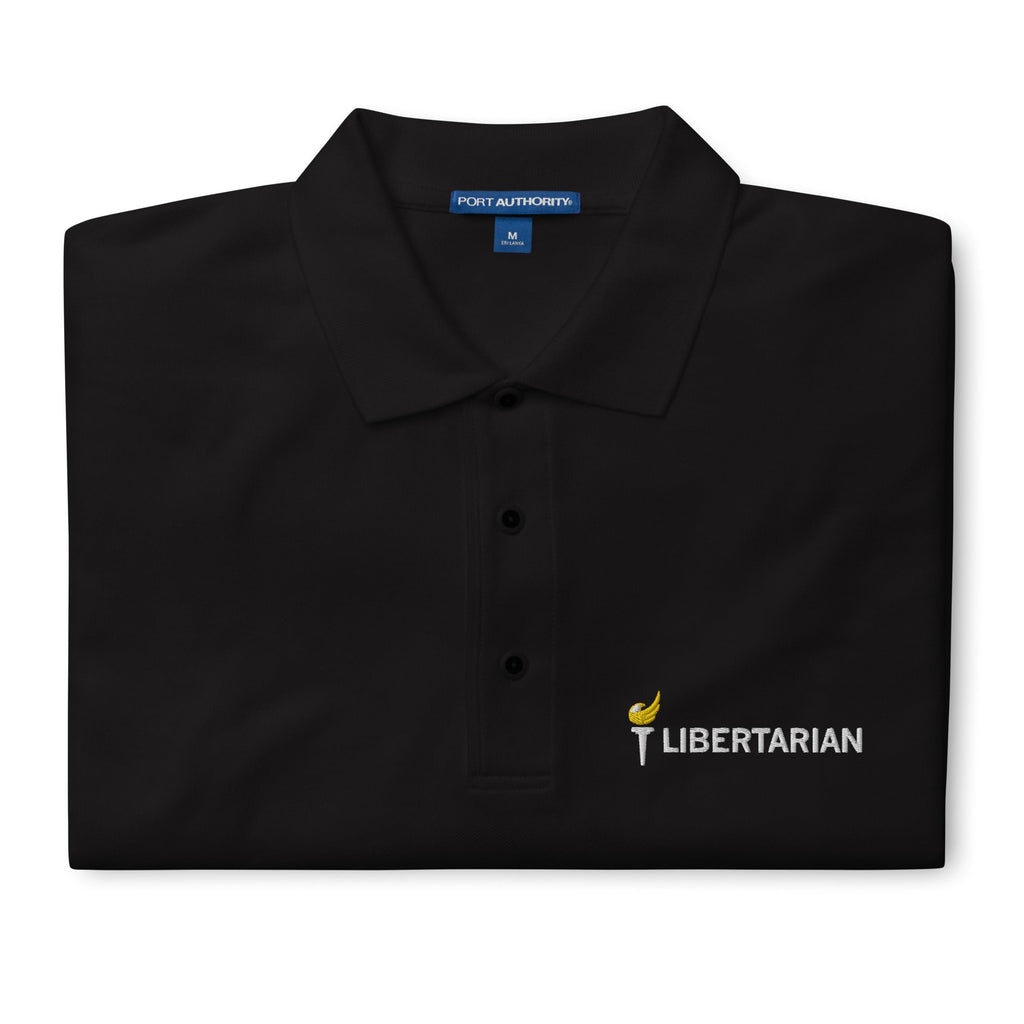 Libertarian Party Torch Men's Premium Polo