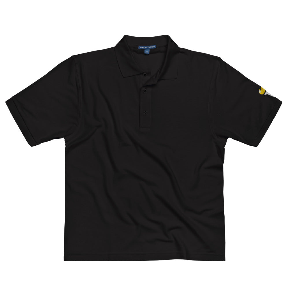 Libertarian Party Torch Men's Premium Polo (Logo on Sleeve)
