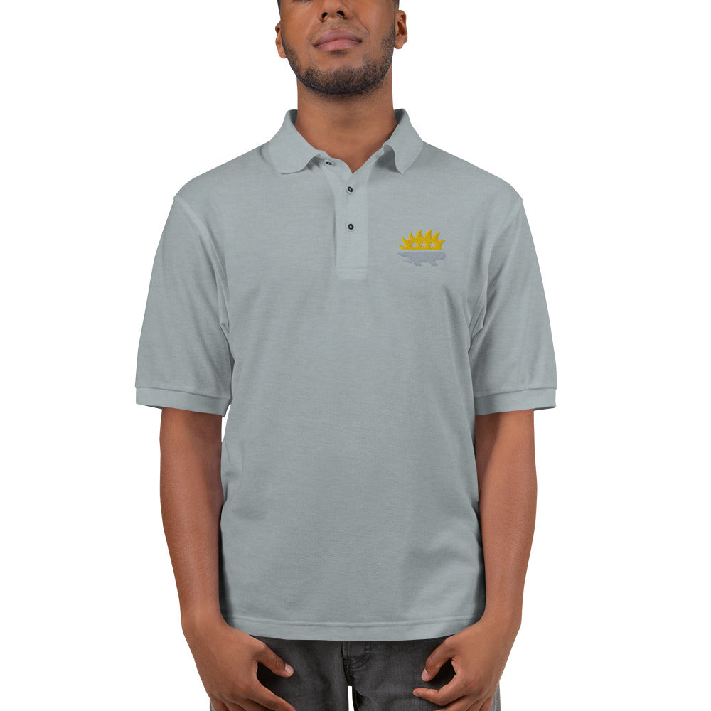 Libertarian Party Porcupine (Two-Color) Men's Premium Polo