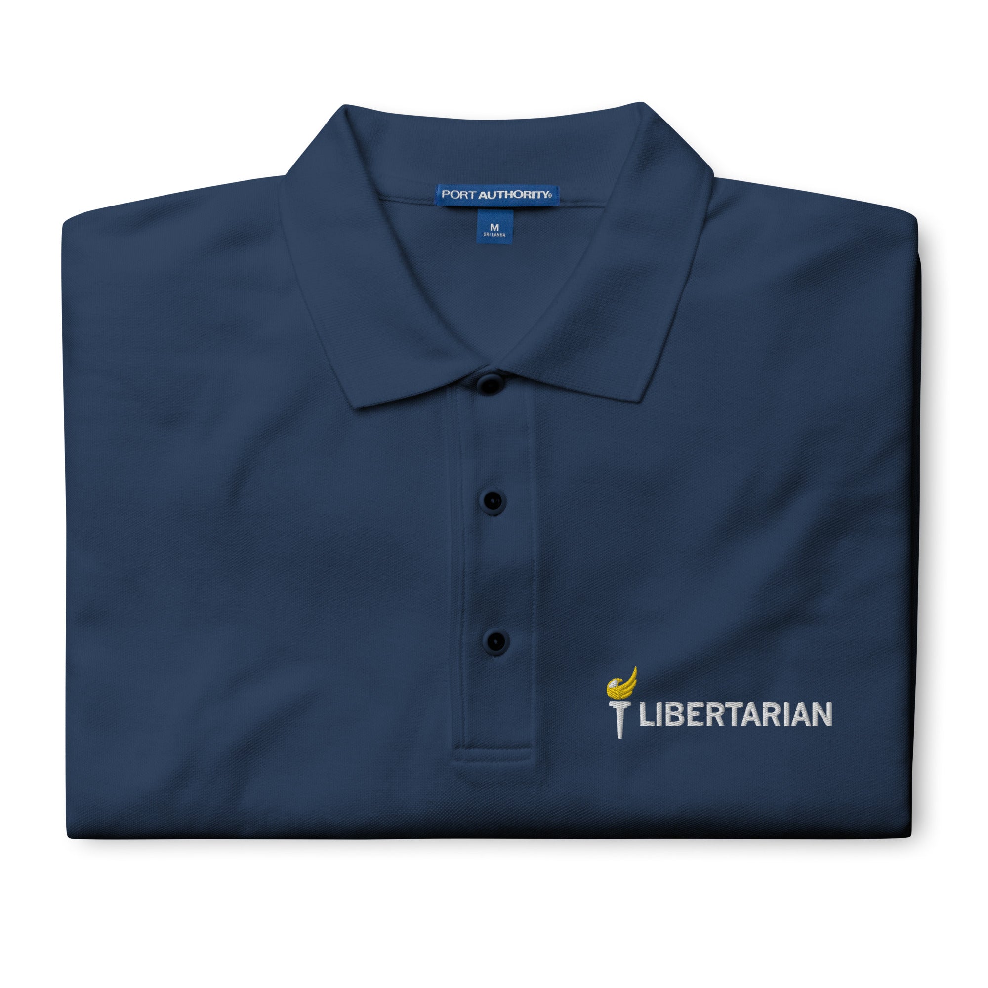 Libertarian Party Torch Men's Premium Polo