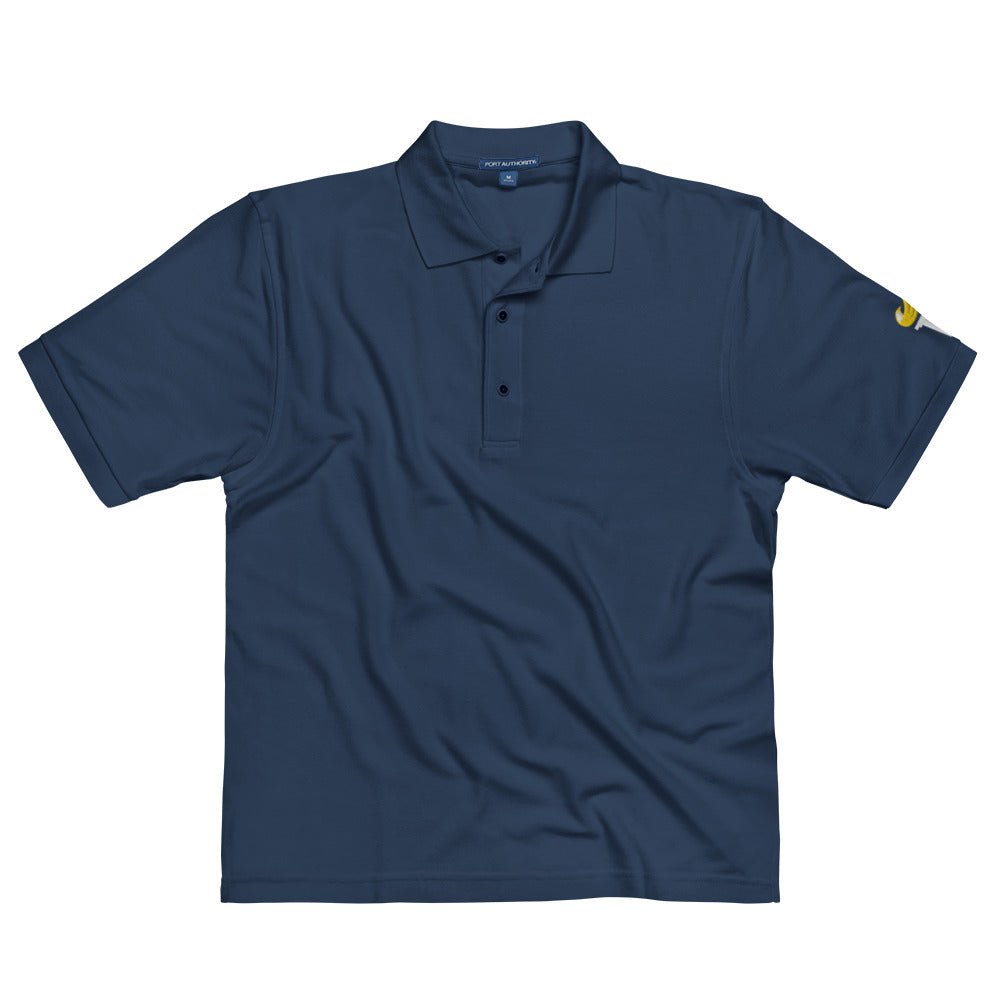 Libertarian Party Torch Men's Premium Polo (Logo on Sleeve)