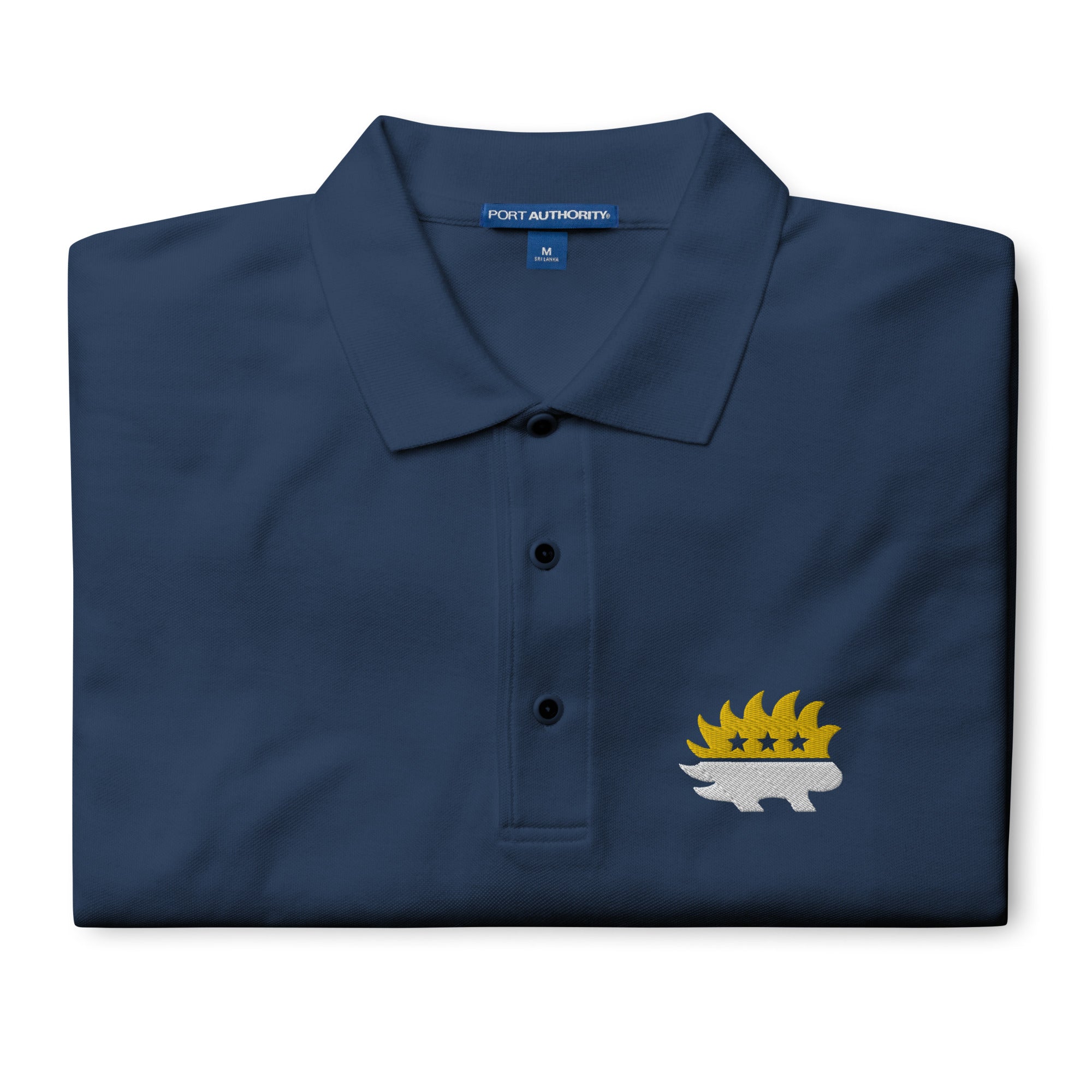 Libertarian Party Porcupine (Two-Color) Men's Premium Polo