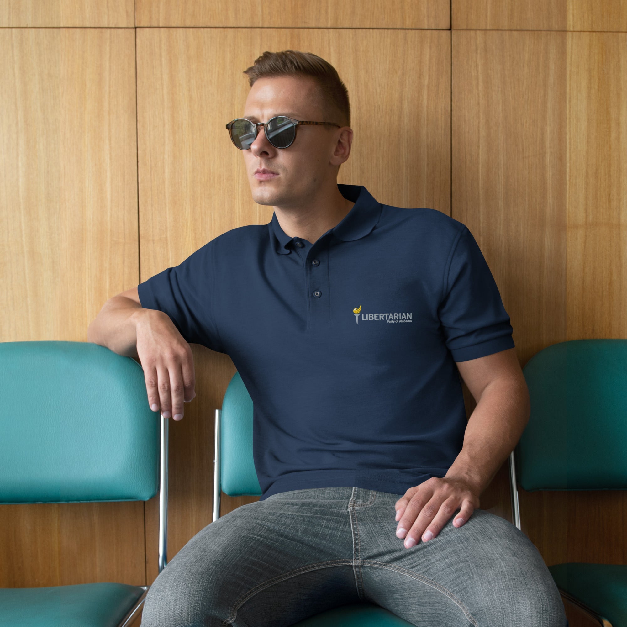 Libertarian Party of Alabama Men's Premium Polo