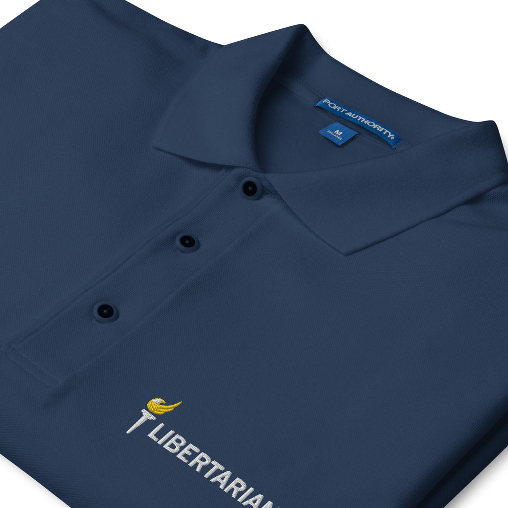 Libertarian Party Torch Men's Premium Polo