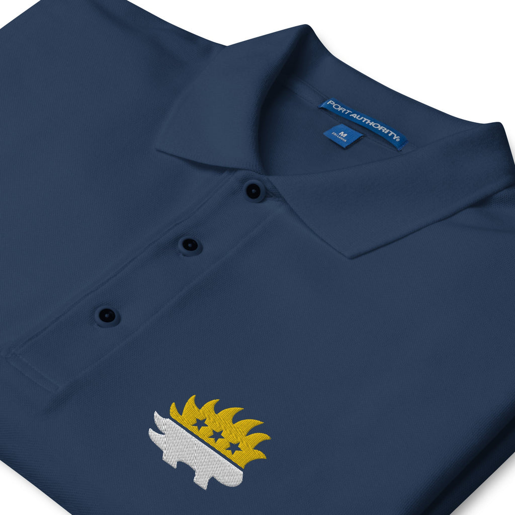 Libertarian Party Porcupine (Two-Color) Men's Premium Polo