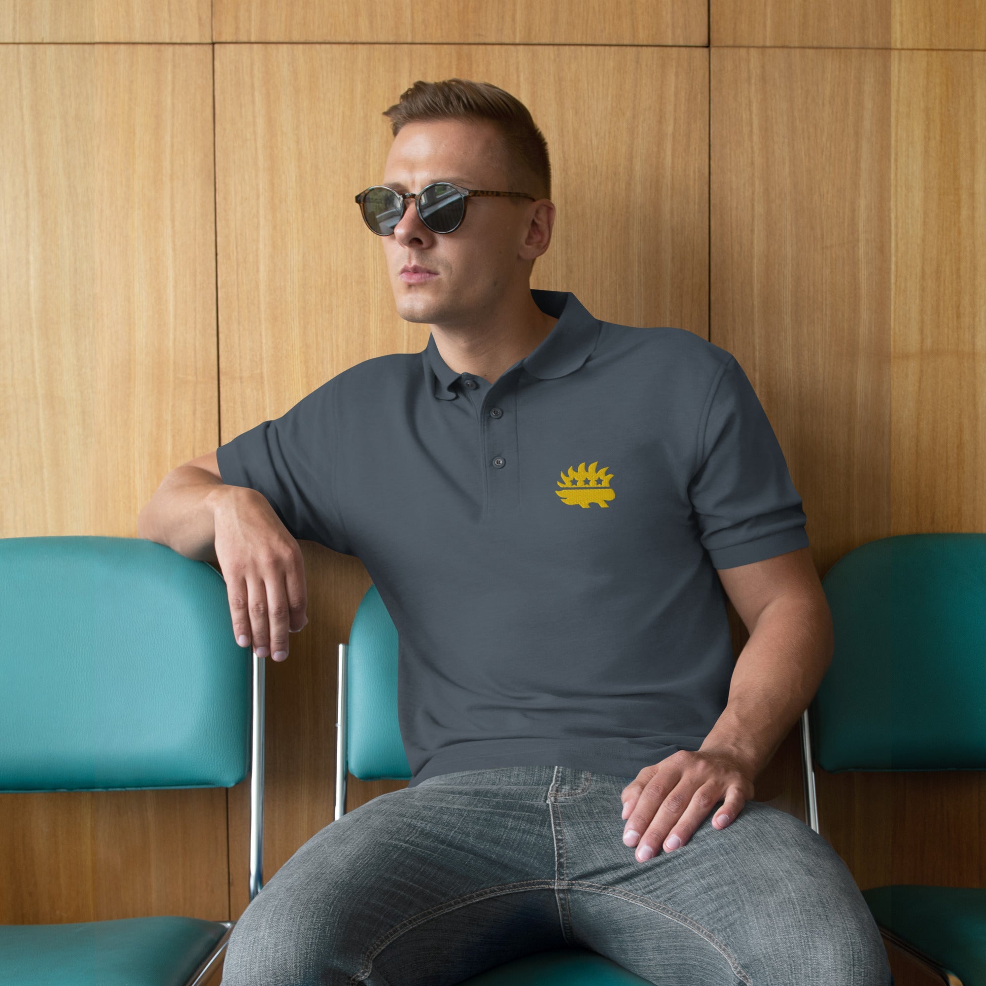 Libertarian Party Porcupine Men's Premium Polo
