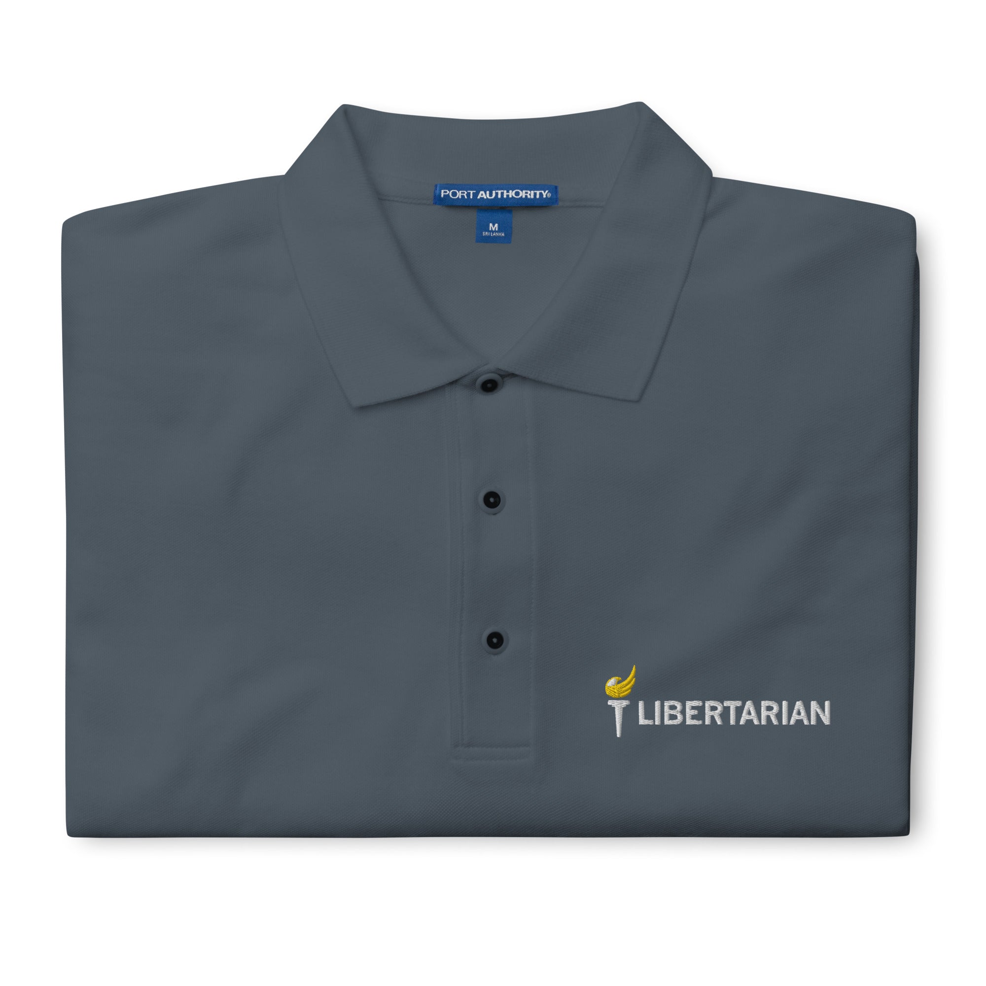 Libertarian Party Torch Men's Premium Polo