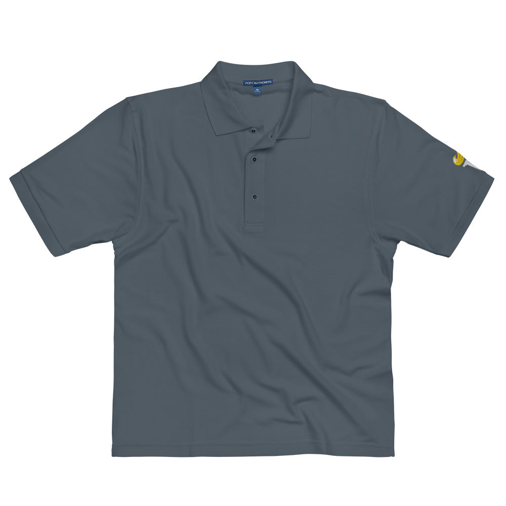 Libertarian Party Torch Men's Premium Polo (Logo on Sleeve)