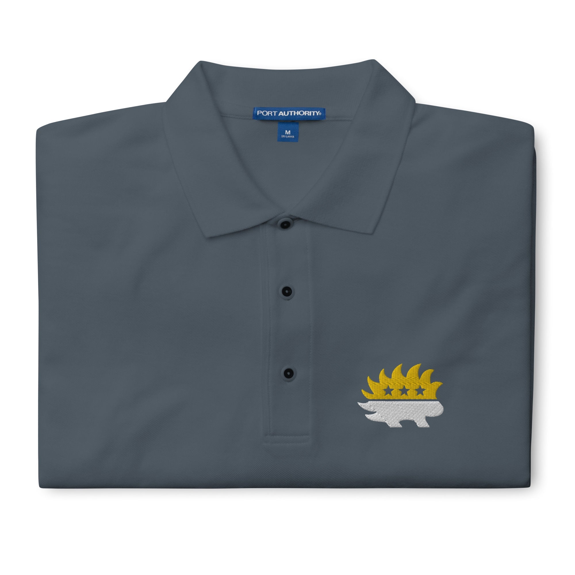 Libertarian Party Porcupine (Two-Color) Men's Premium Polo