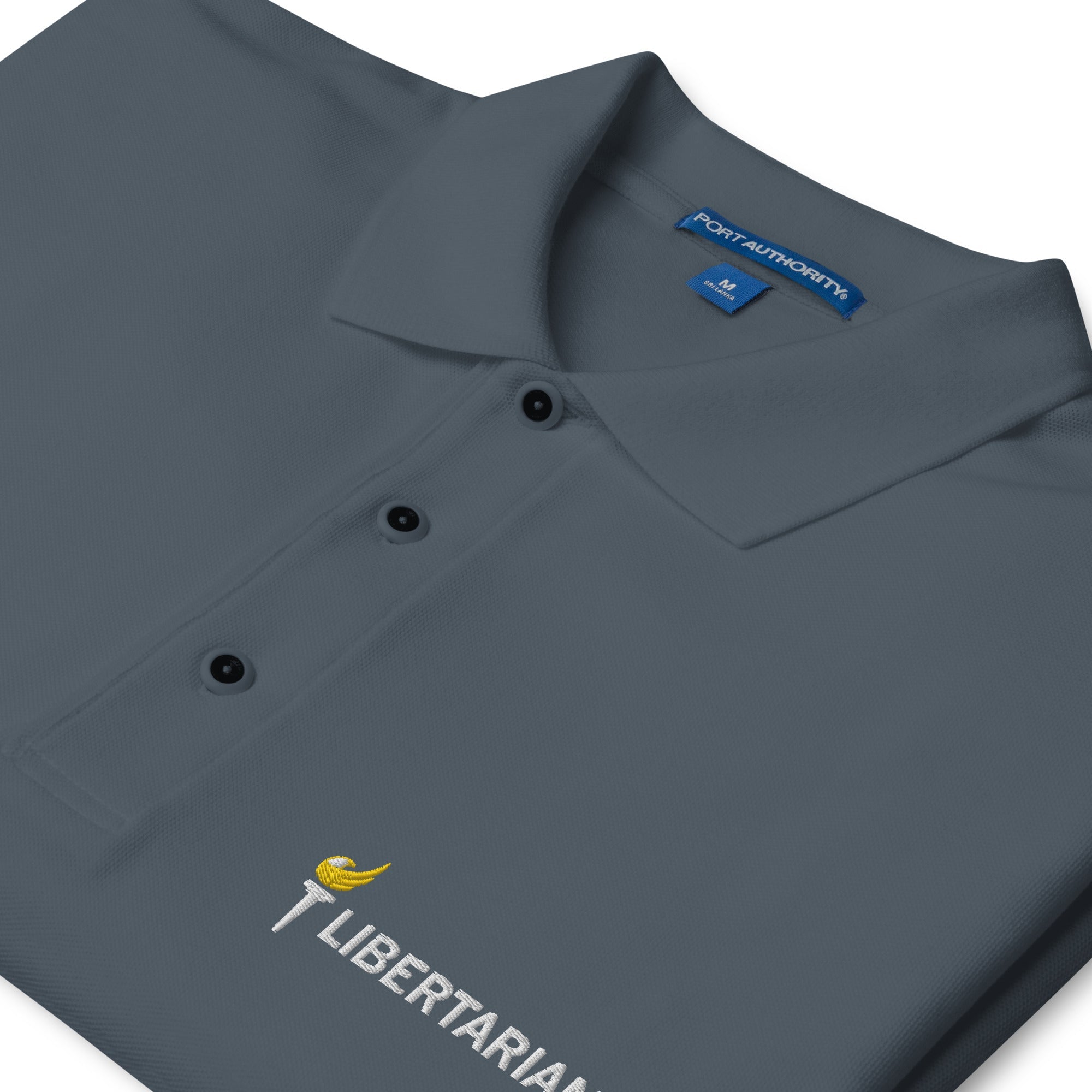 Libertarian Party Torch Men's Premium Polo