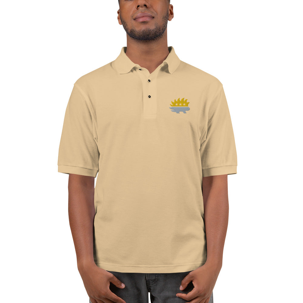 Libertarian Party Porcupine (Two-Color) Men's Premium Polo