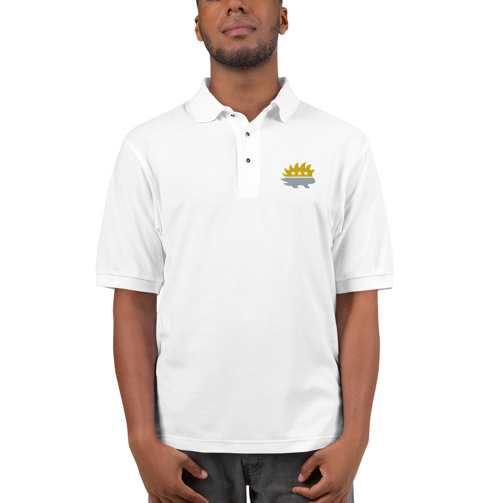 Libertarian Party Porcupine (Two-Color) Men's Premium Polo