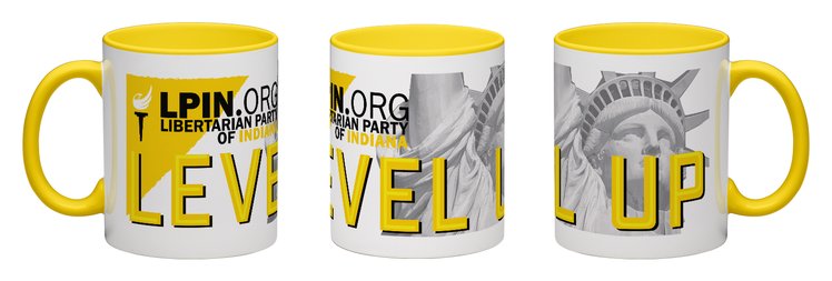 Level Up for Liberty LP Indiana Mug with Color Inside