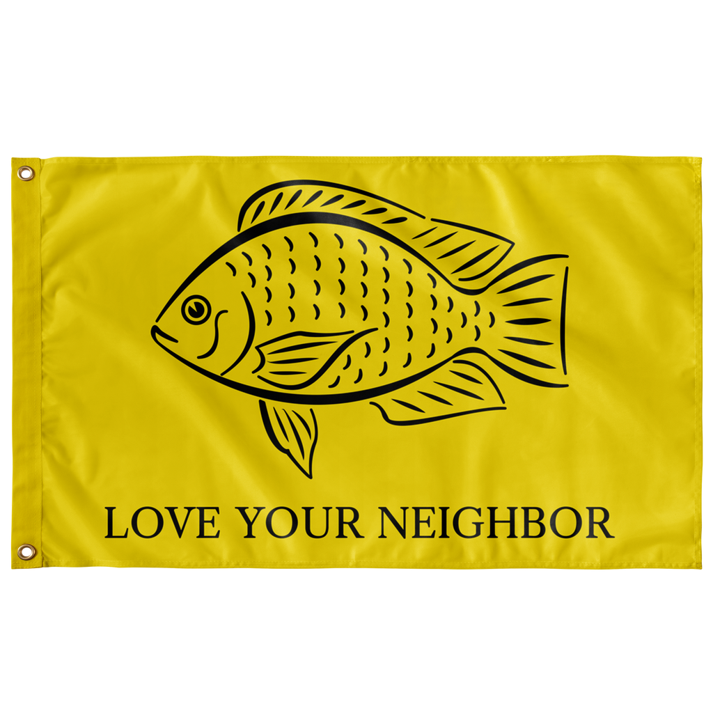 Love Your Neighbour Single Sided Flag