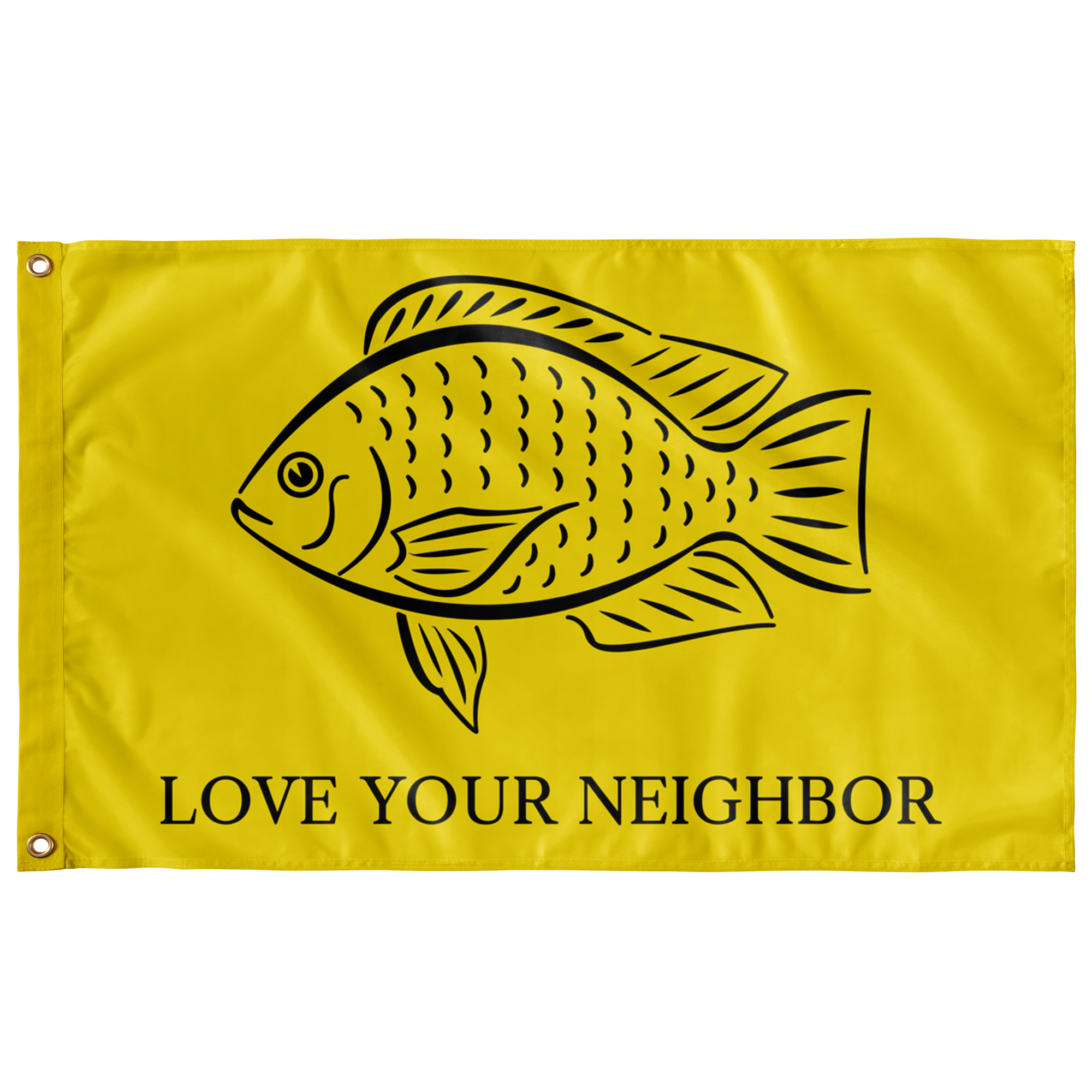 Love Your Neighbour Single Sided Flag