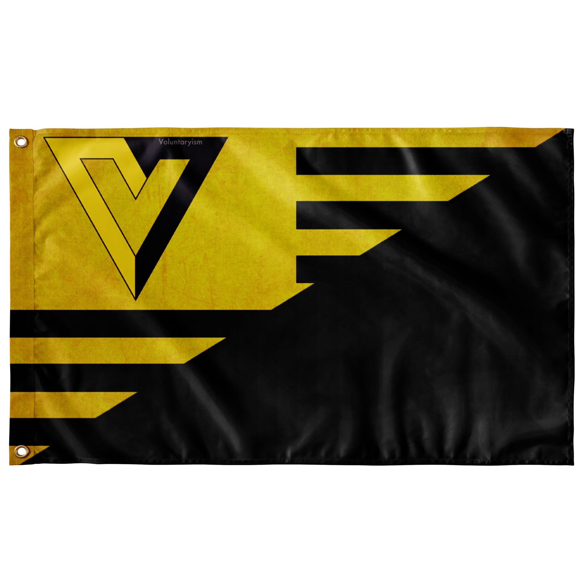 Ancap Voluntaryism Single Sided Wall Flag - 36"x60"