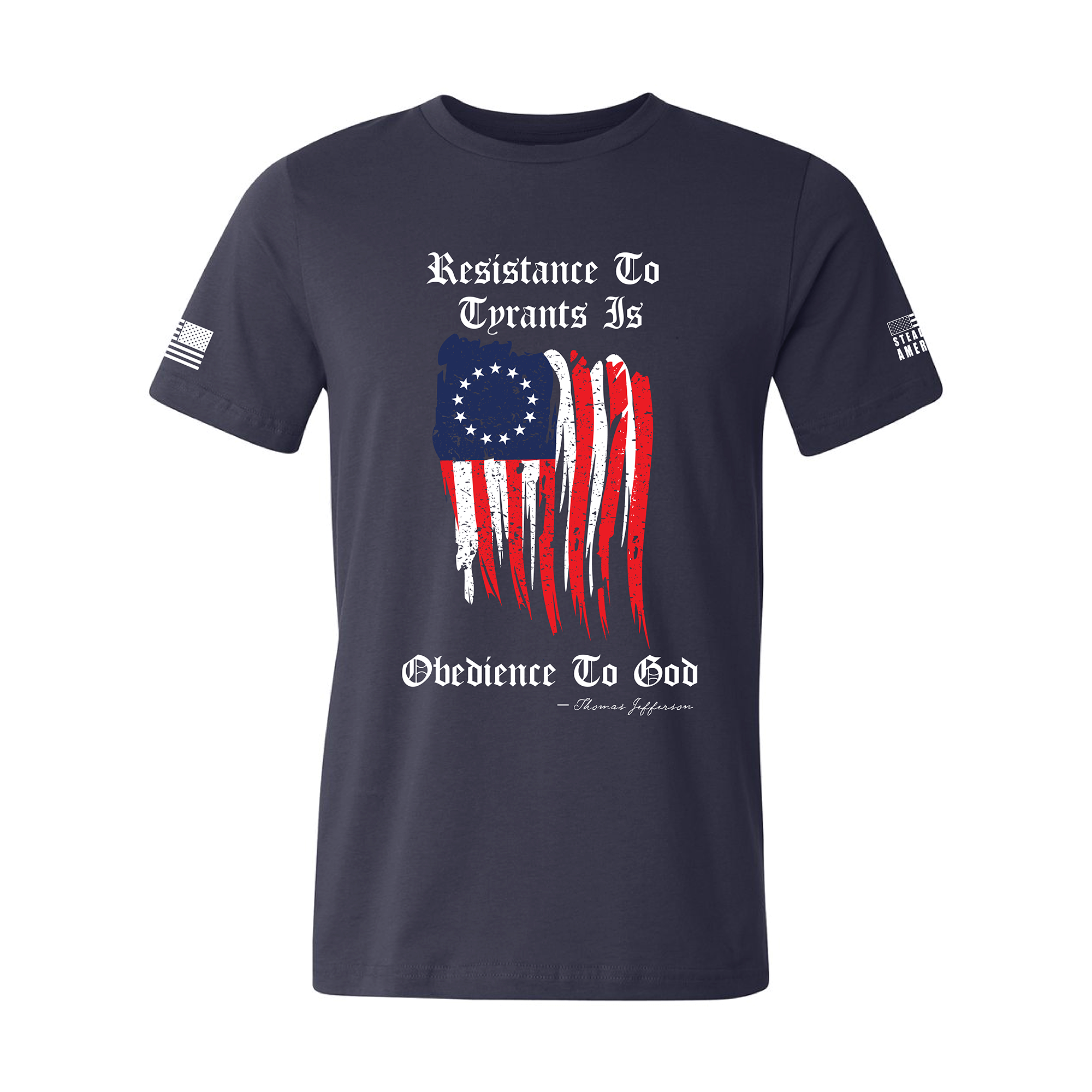 Resistance to Tyrants Is Obedience to God Shirt – Patriotic Faith Tee