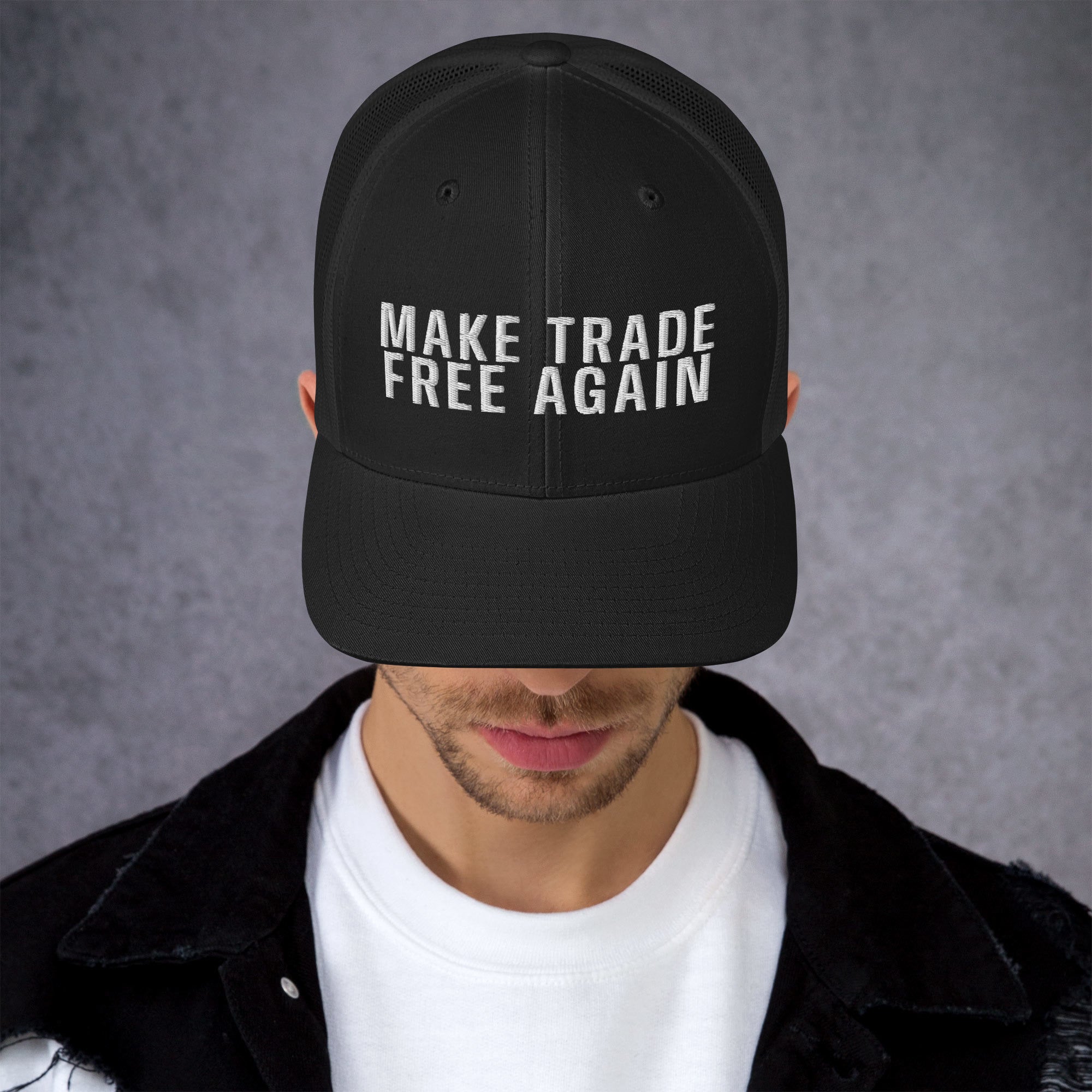 Make Trade Free Again Anti Tariff Trucker Cap