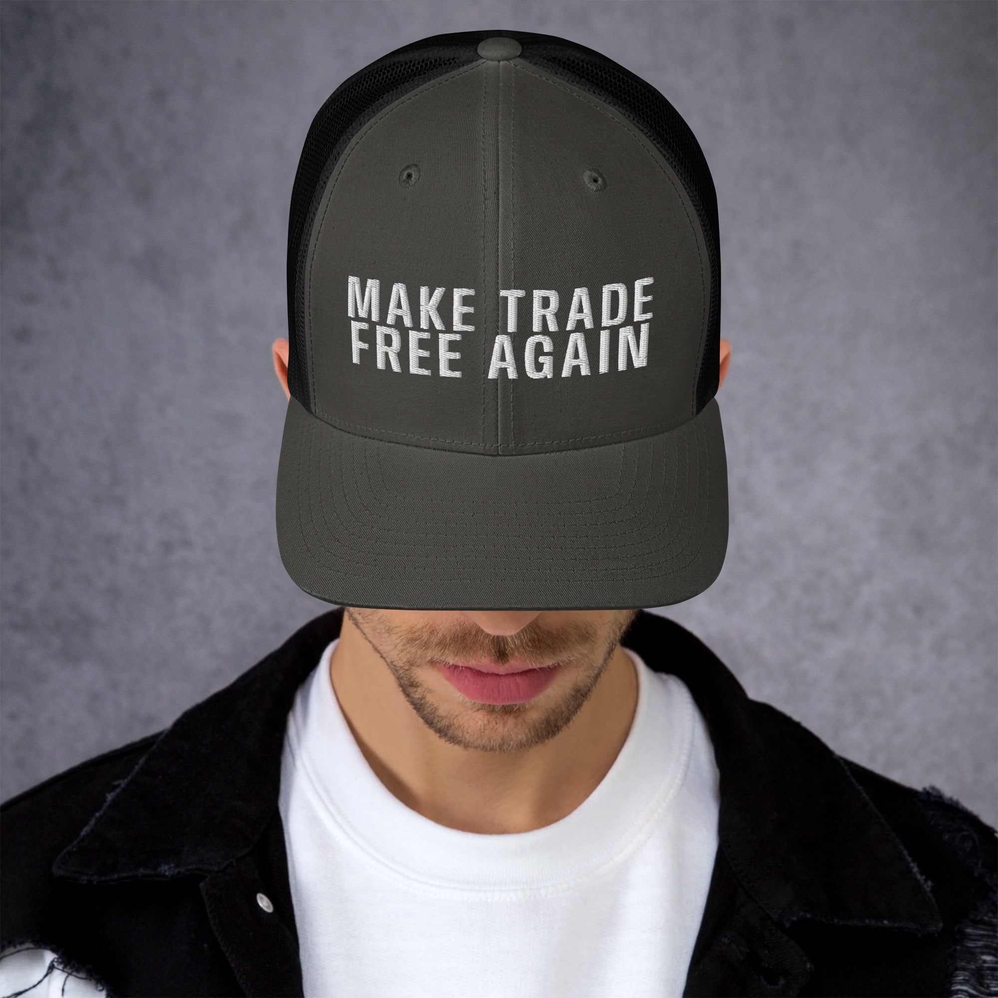 Make Trade Free Again Anti Tariff Trucker Cap