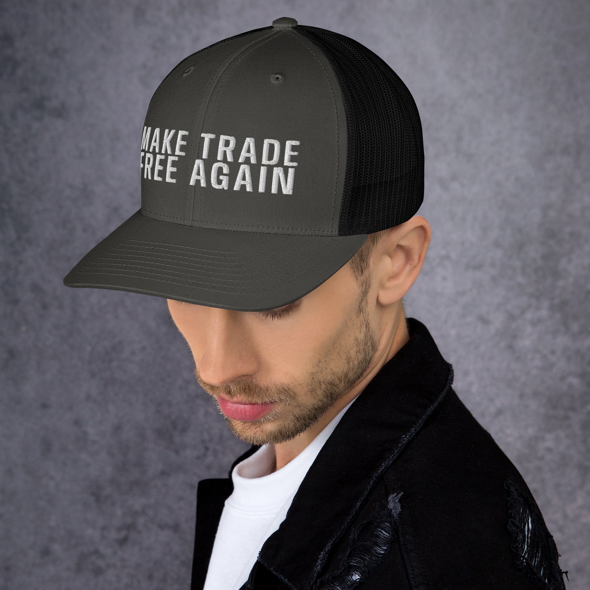 Make Trade Free Again Anti Tariff Trucker Cap