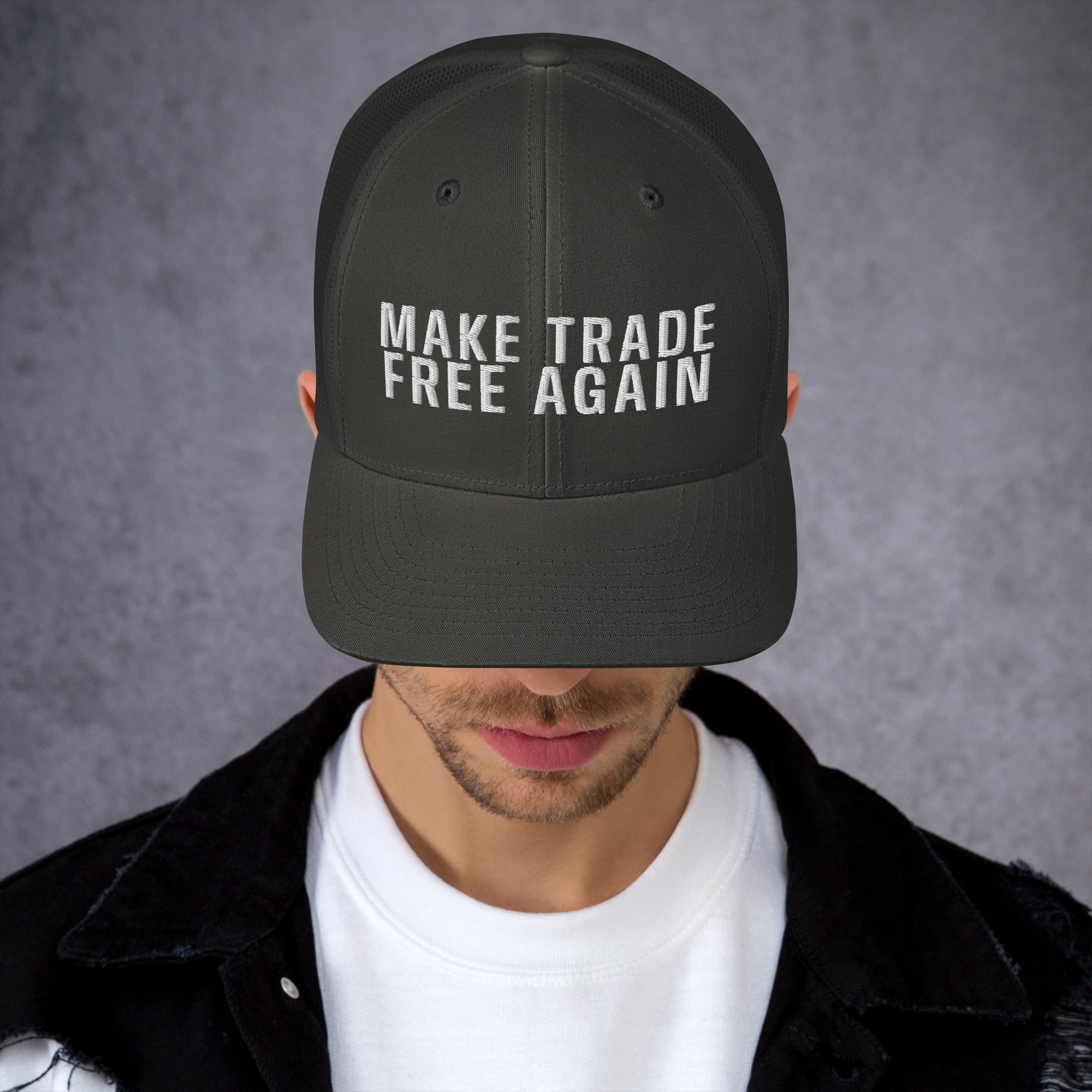 Make Trade Free Again Anti Tariff Trucker Cap