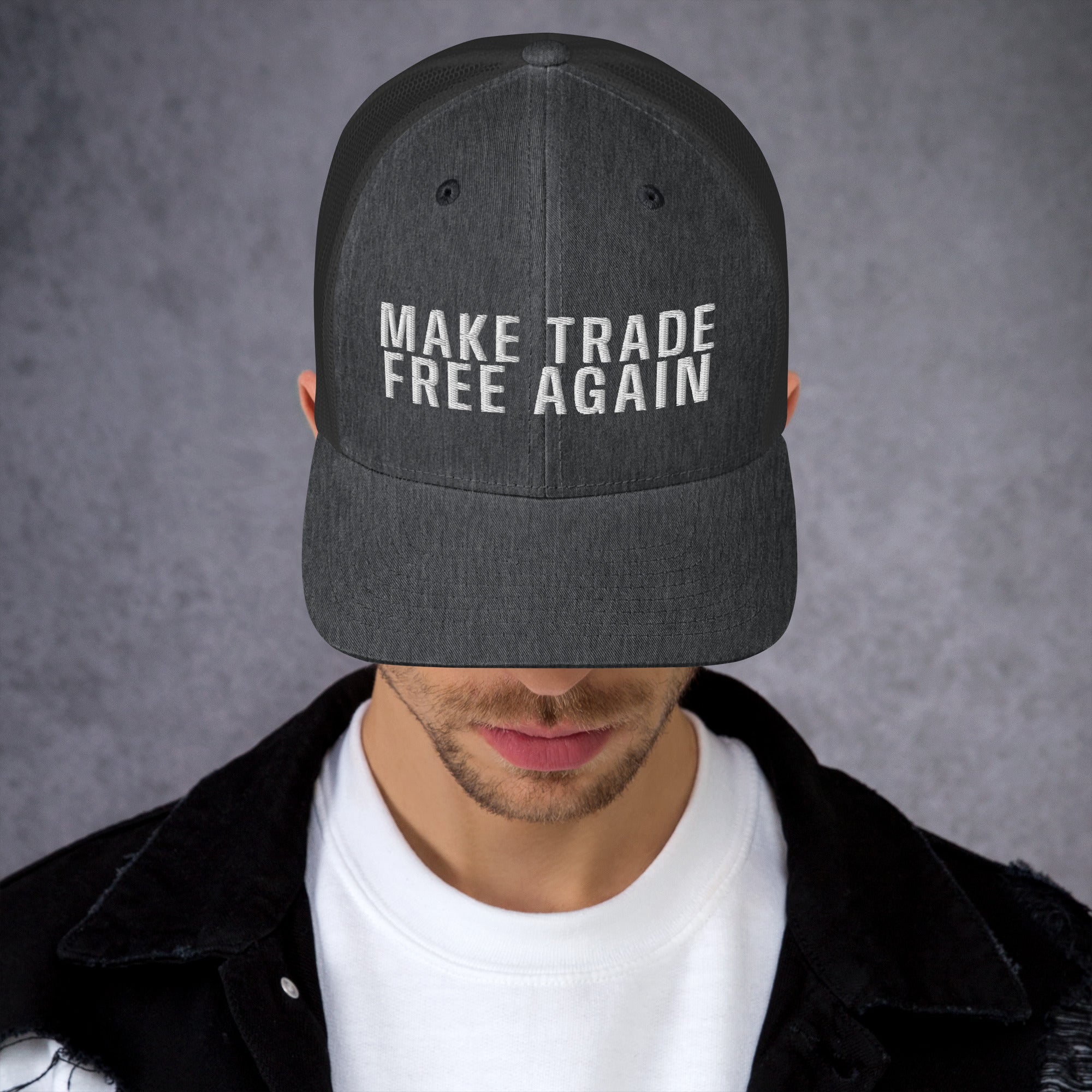 Make Trade Free Again Anti Tariff Trucker Cap