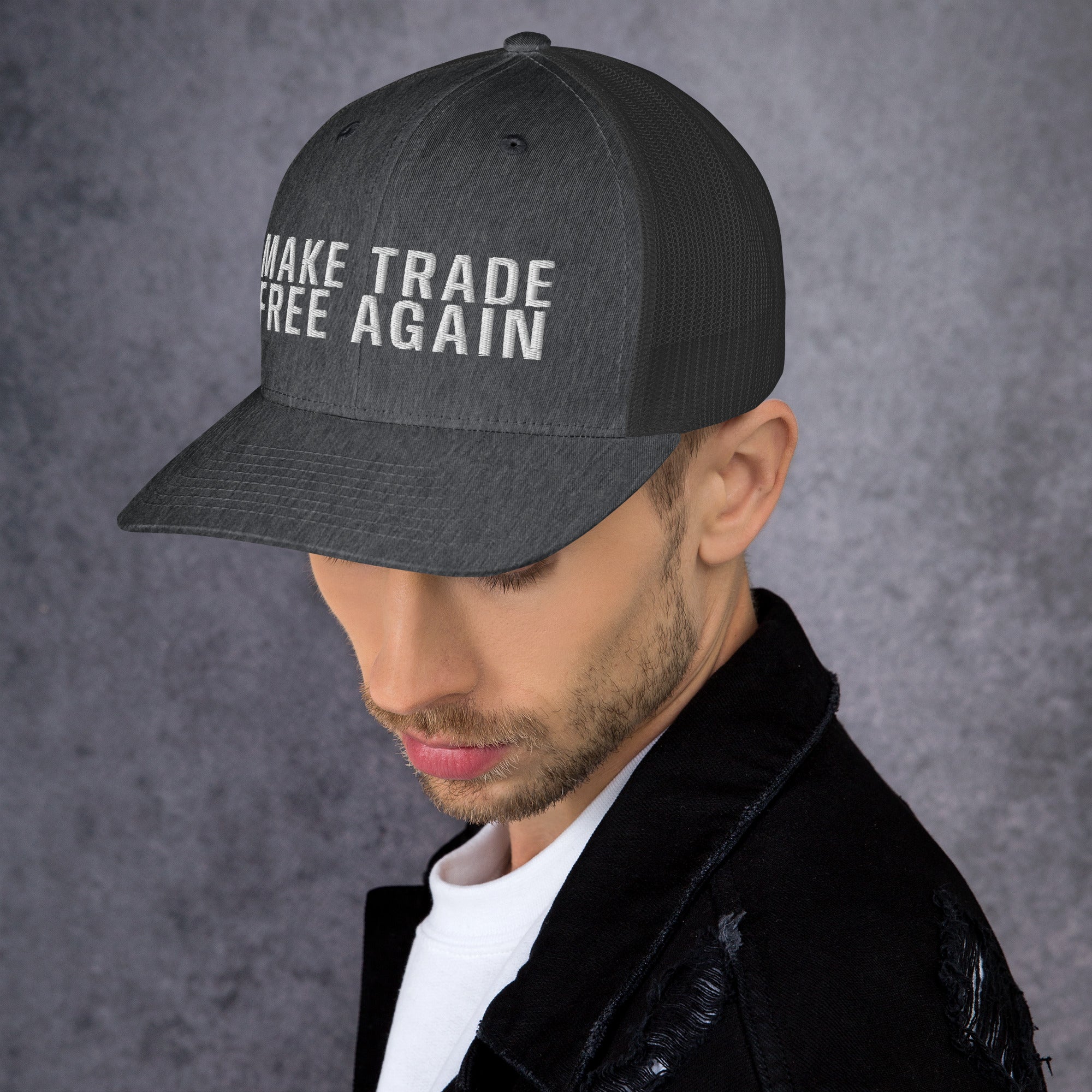 Make Trade Free Again Anti Tariff Trucker Cap