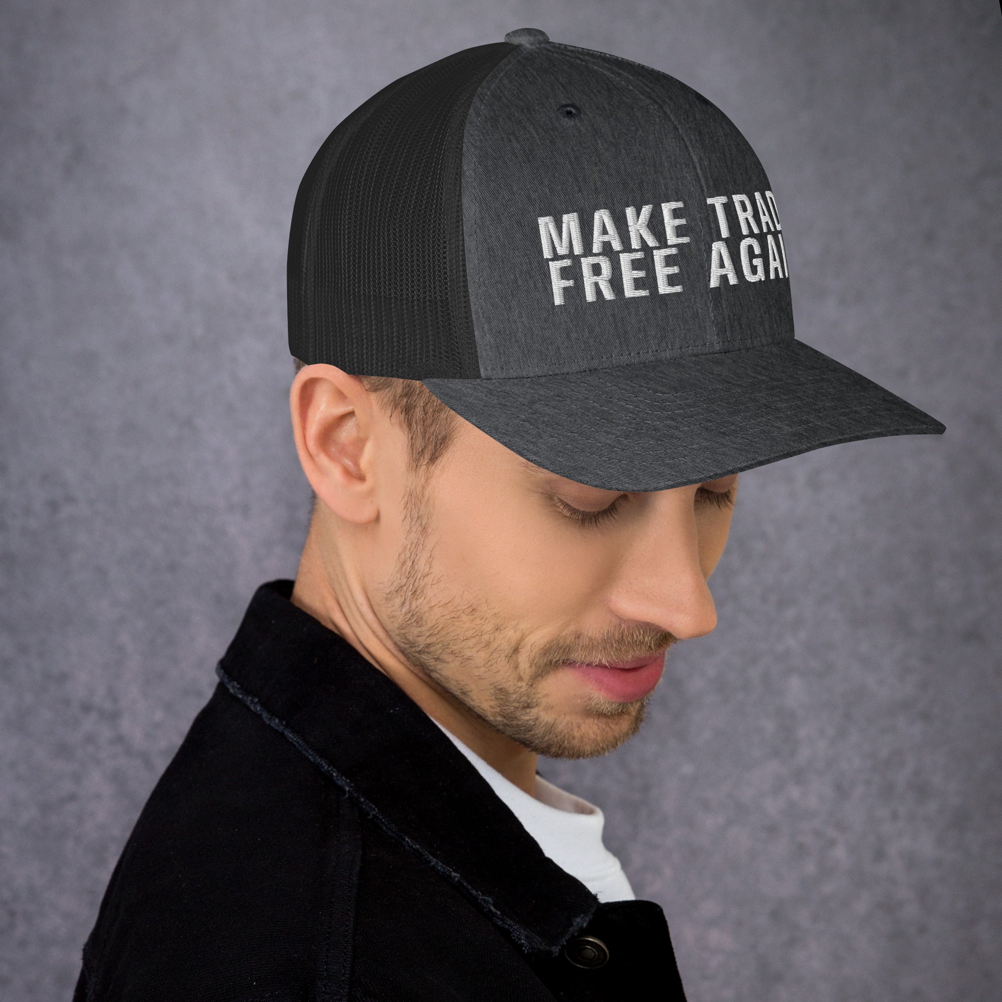 Make Trade Free Again Anti Tariff Trucker Cap