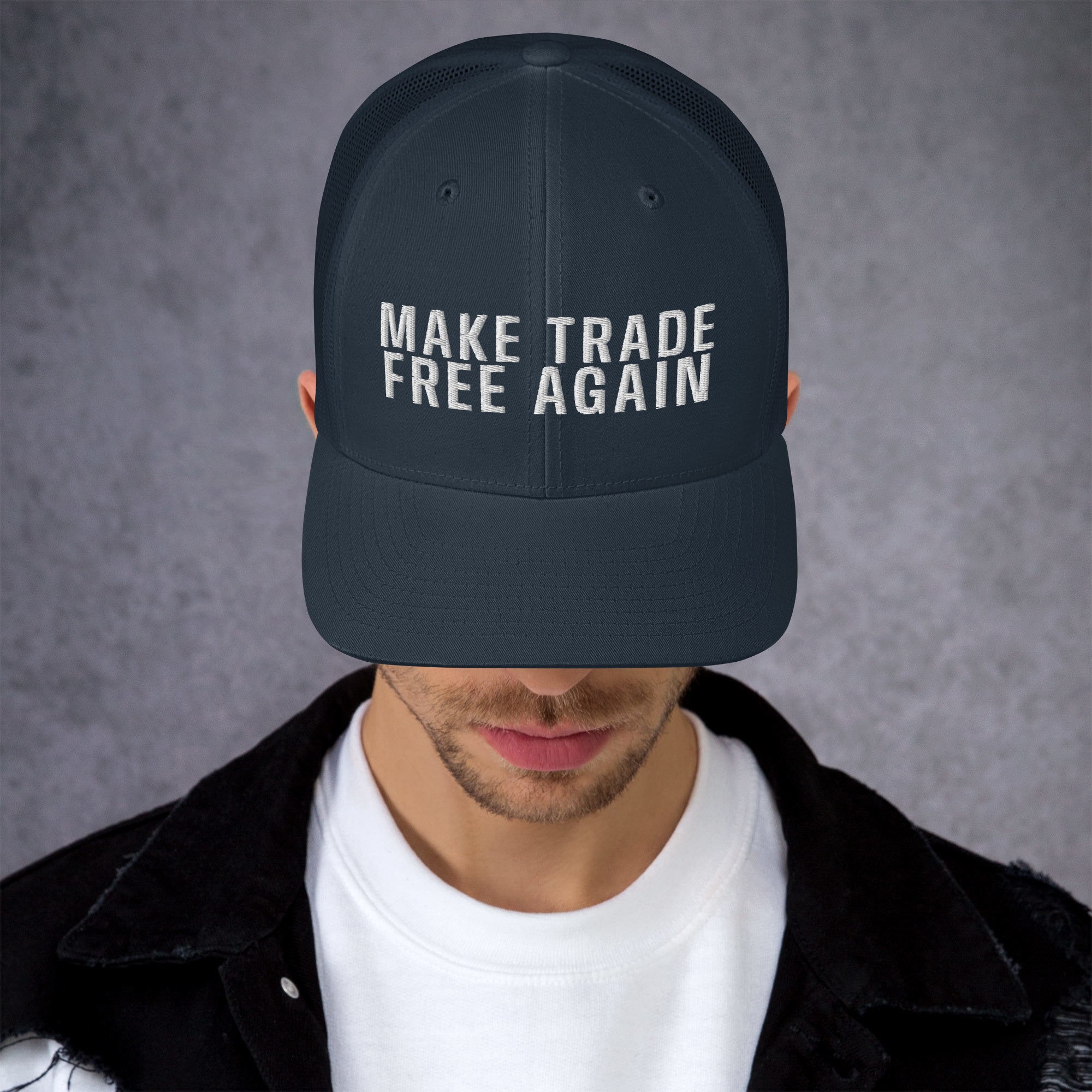 Make Trade Free Again Anti Tariff Trucker Cap