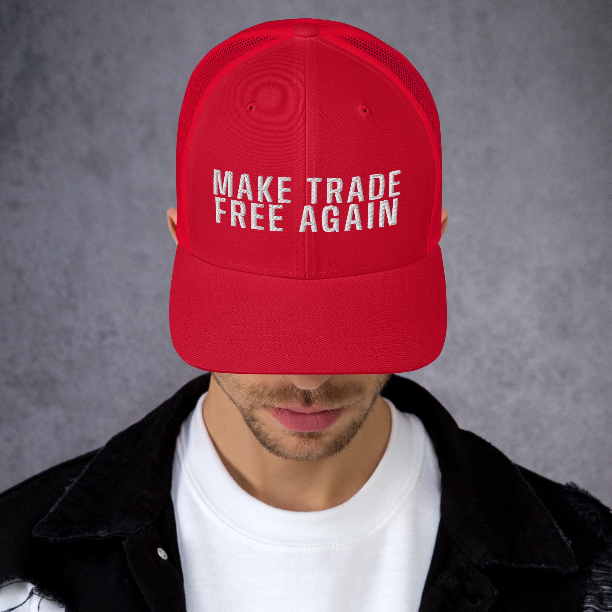 Make Trade Free Again Anti Tariff Trucker Cap