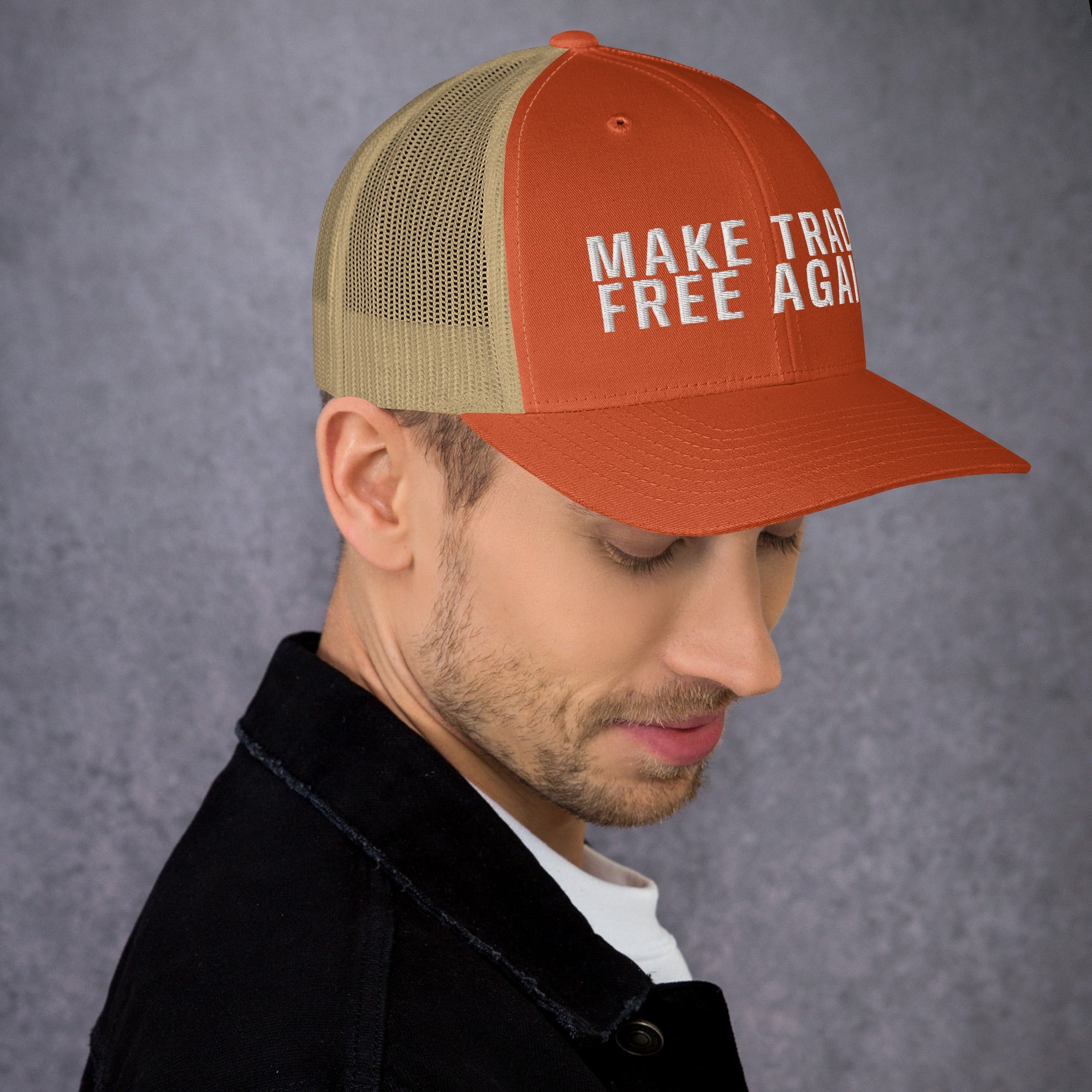 Make Trade Free Again Anti Tariff Trucker Cap