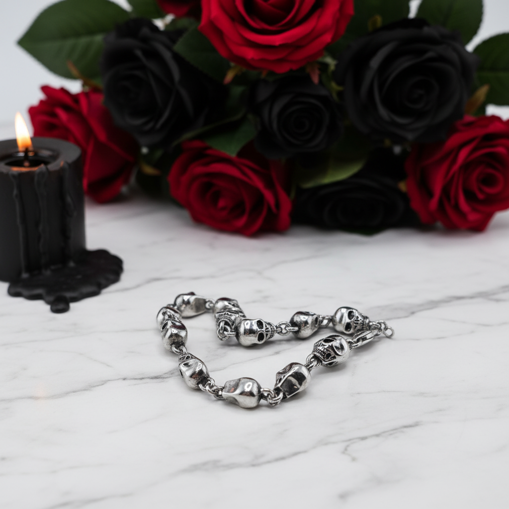 Street Rebel Gothic Skull Bracelet
