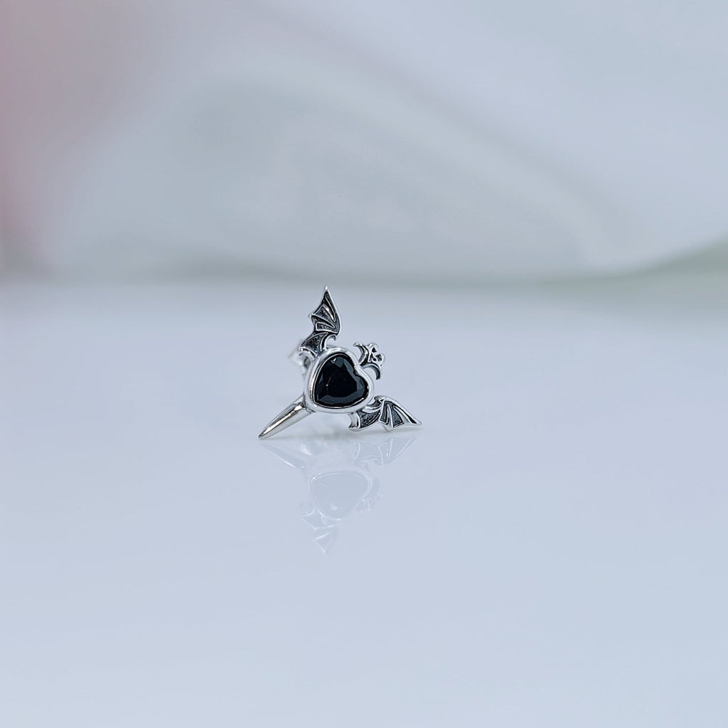 Gothic Black Diamond Option Earrings