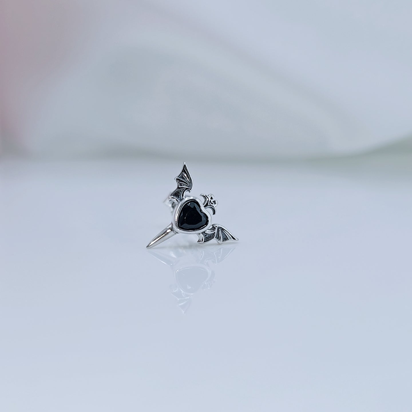 Gothic Black Diamond Option Earrings