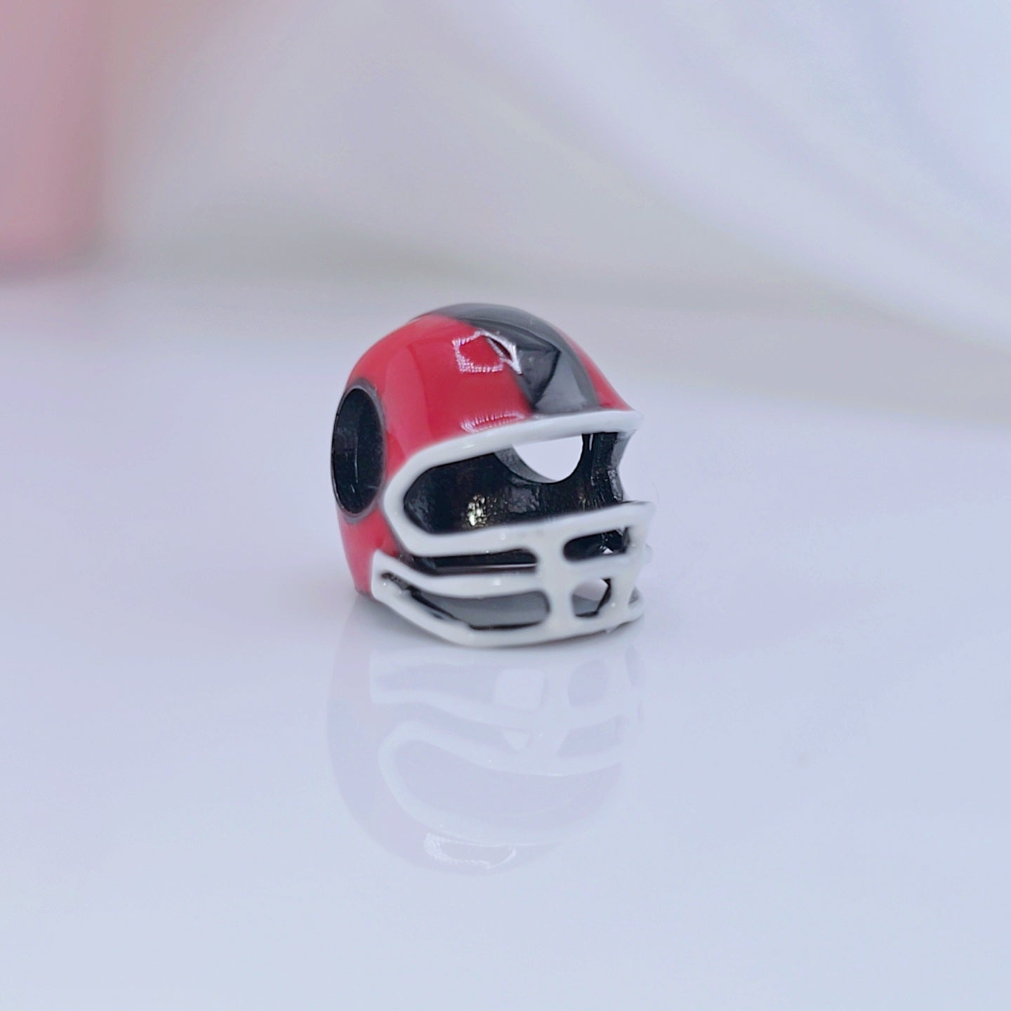 Black Skull and Helmet Gothic DIY Charm