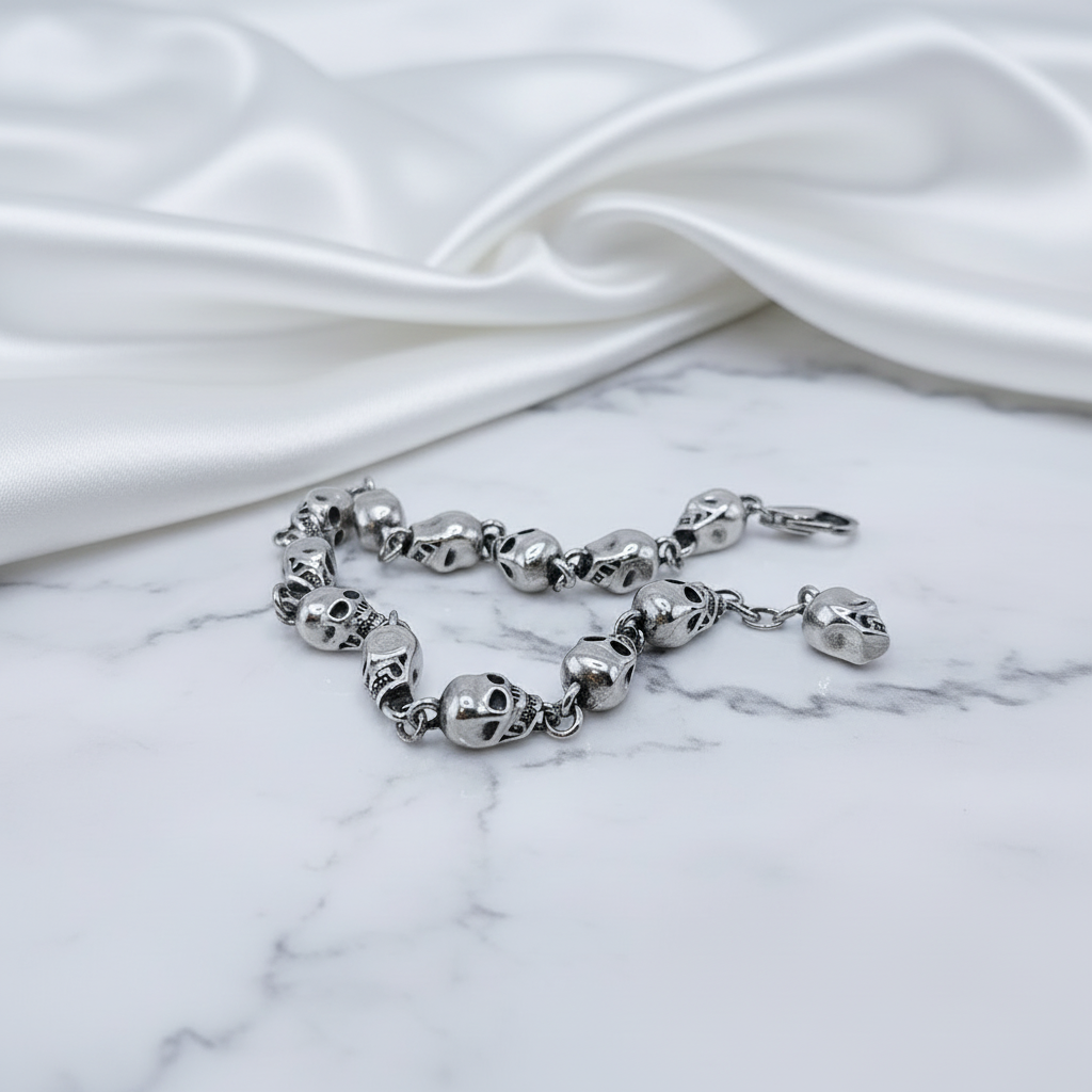Street Rebel Gothic Skull Bracelet