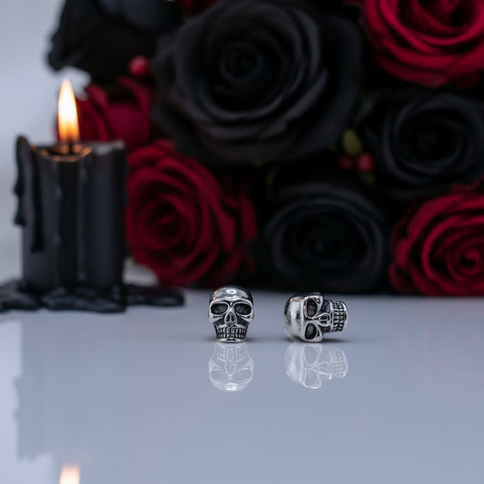Gothic Skull Stud Earrings
