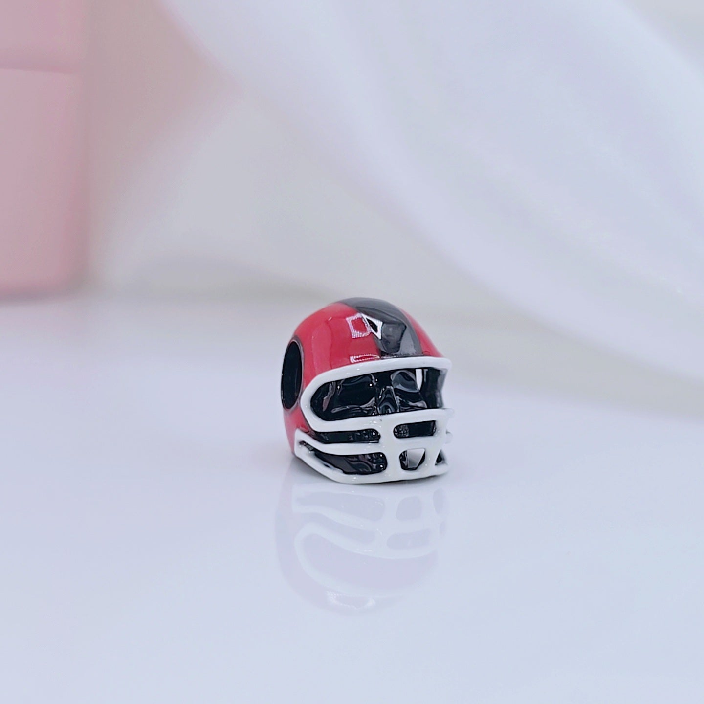 Black Skull and Helmet Gothic DIY Charm