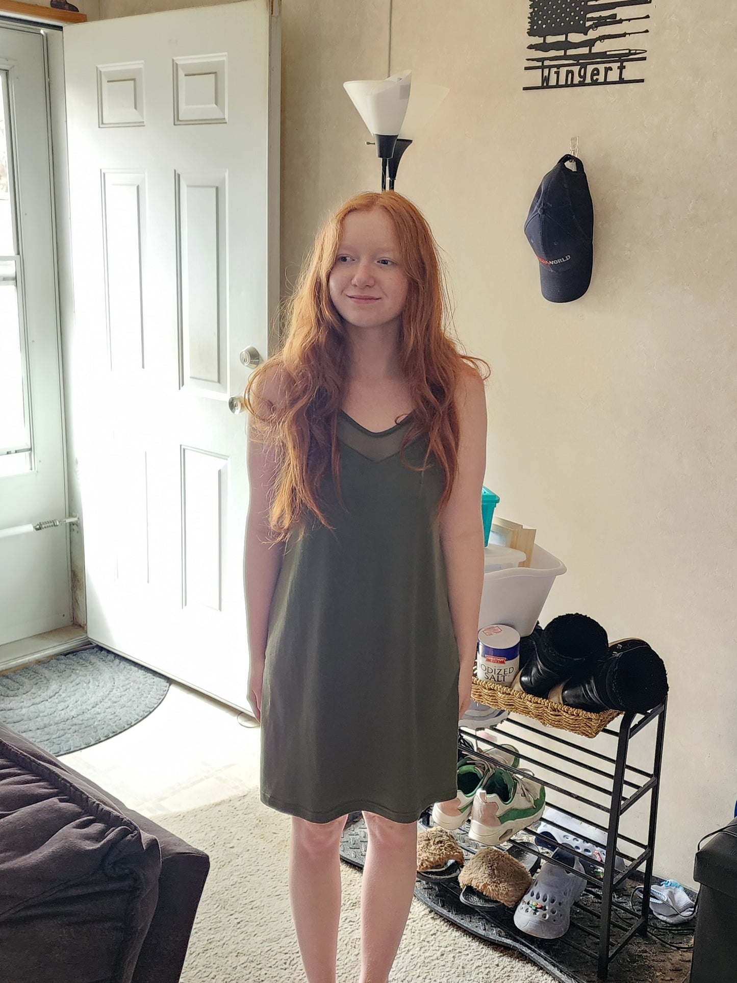 Scoop Neck Spaghetti Strap Lounge Dress