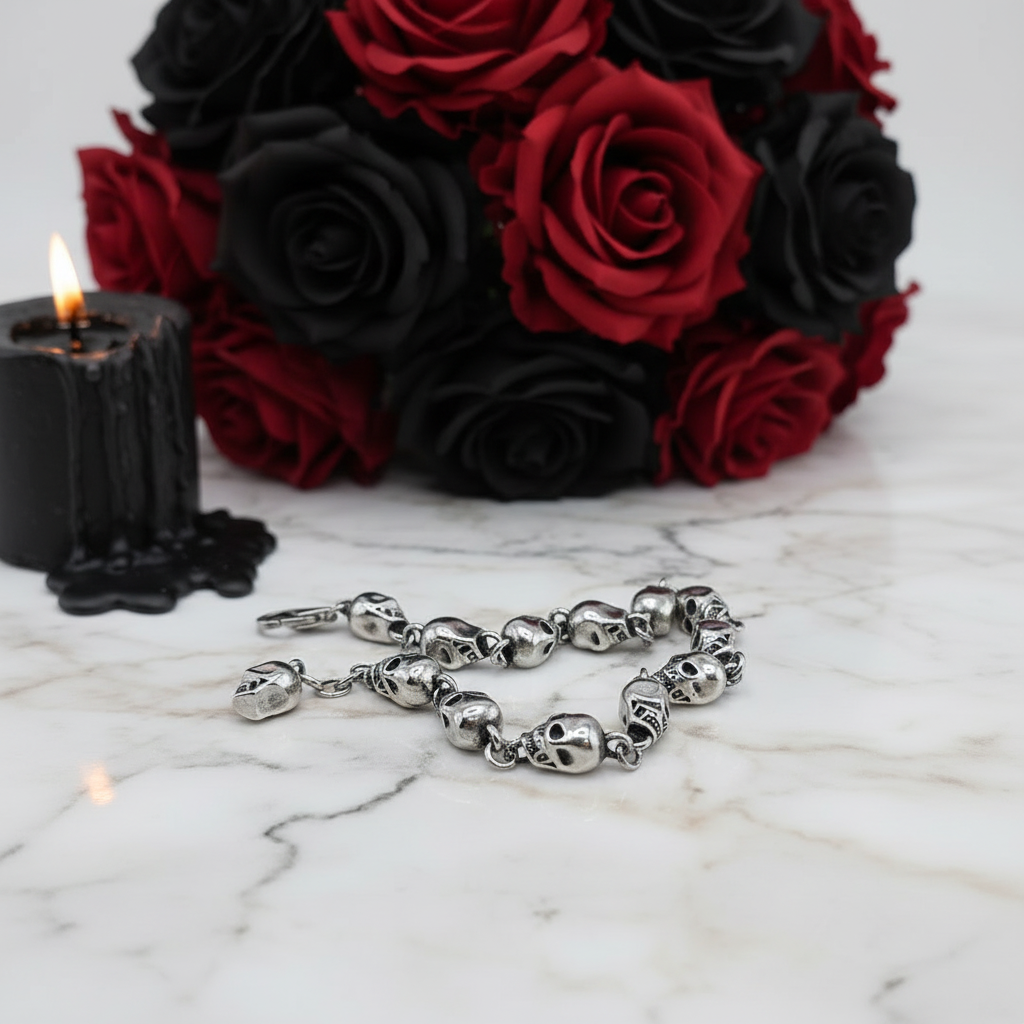 Street Rebel Gothic Skull Bracelet