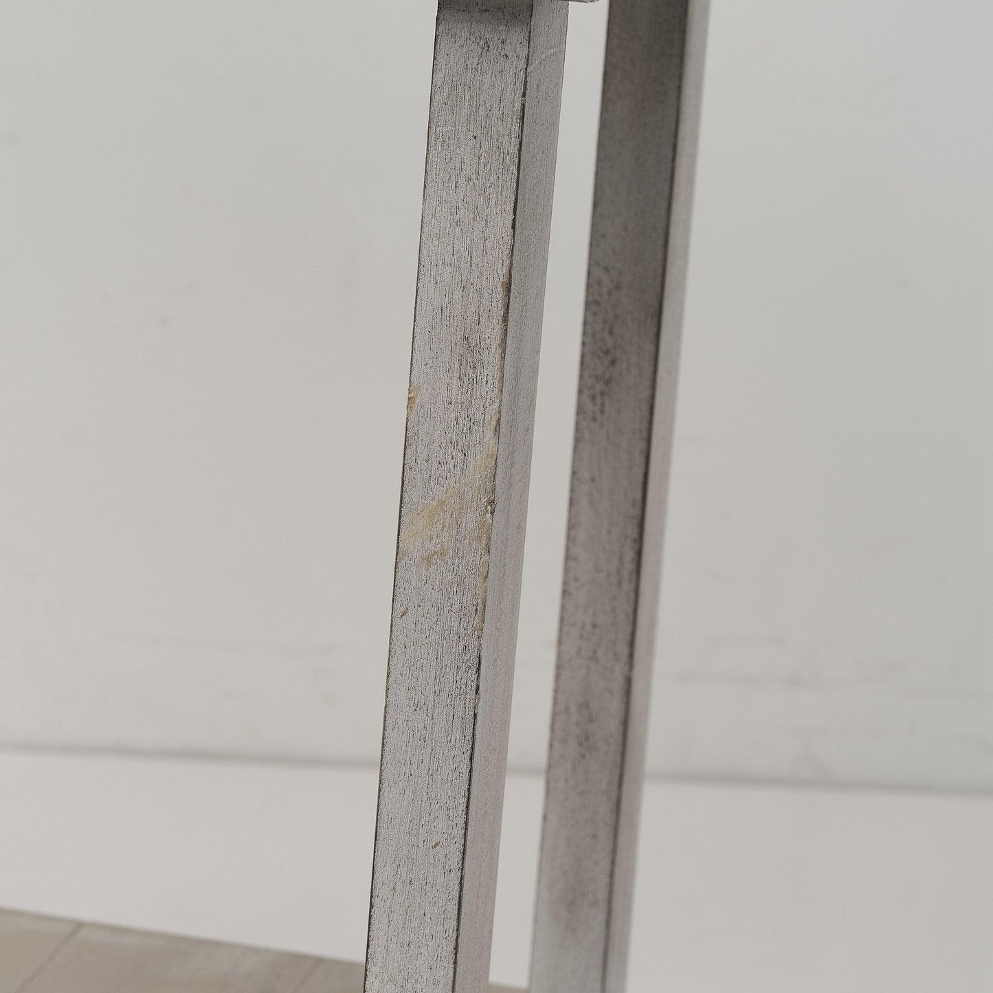 Rustic Wood Square Side Table with Shelf