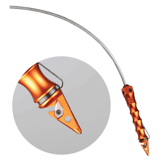 Stinger Whip Car Emergency Tool with Seat Belt Cutter and Window Breaker (Elite Edition, Orange)