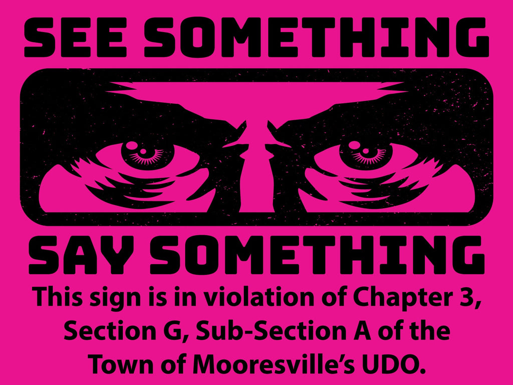 See Something Say Something Violation Yard Sign 18" x 24"