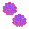 Pastease: Glitter Purple and Pink Seashell Pasties