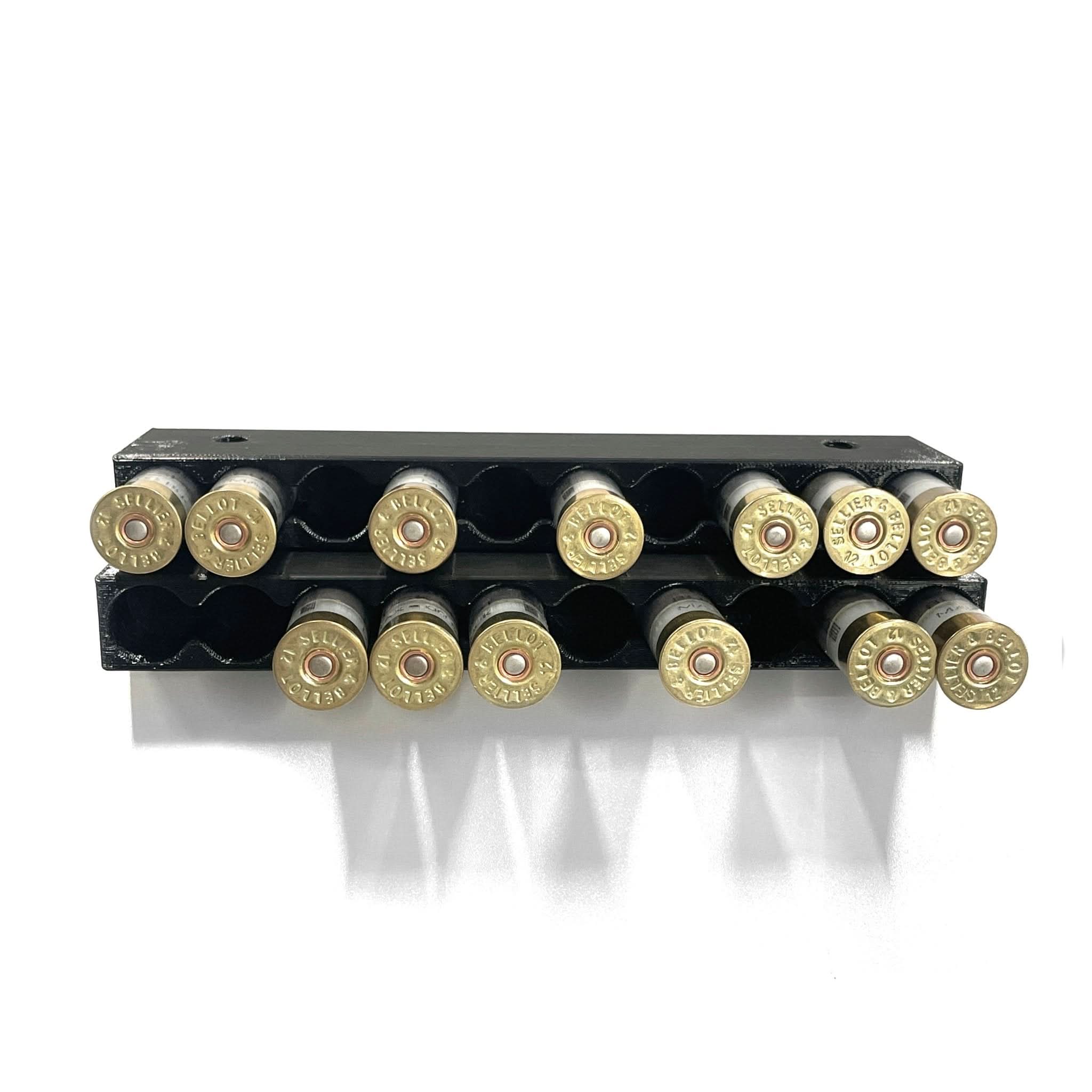 Angled Shotgun Shell Wall Storage Rack