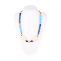 Silicone Beaded Oval Style Teething Necklace
