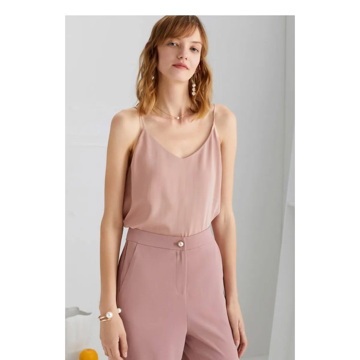 Sleeveless V-Neck Tops