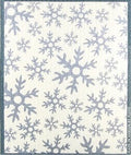 Wash Towel - Silver Snowflakes*