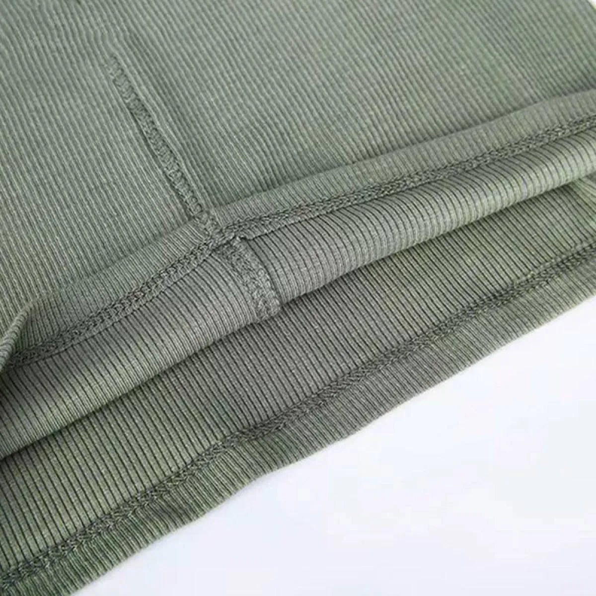 Solid Ribbed Tank Top